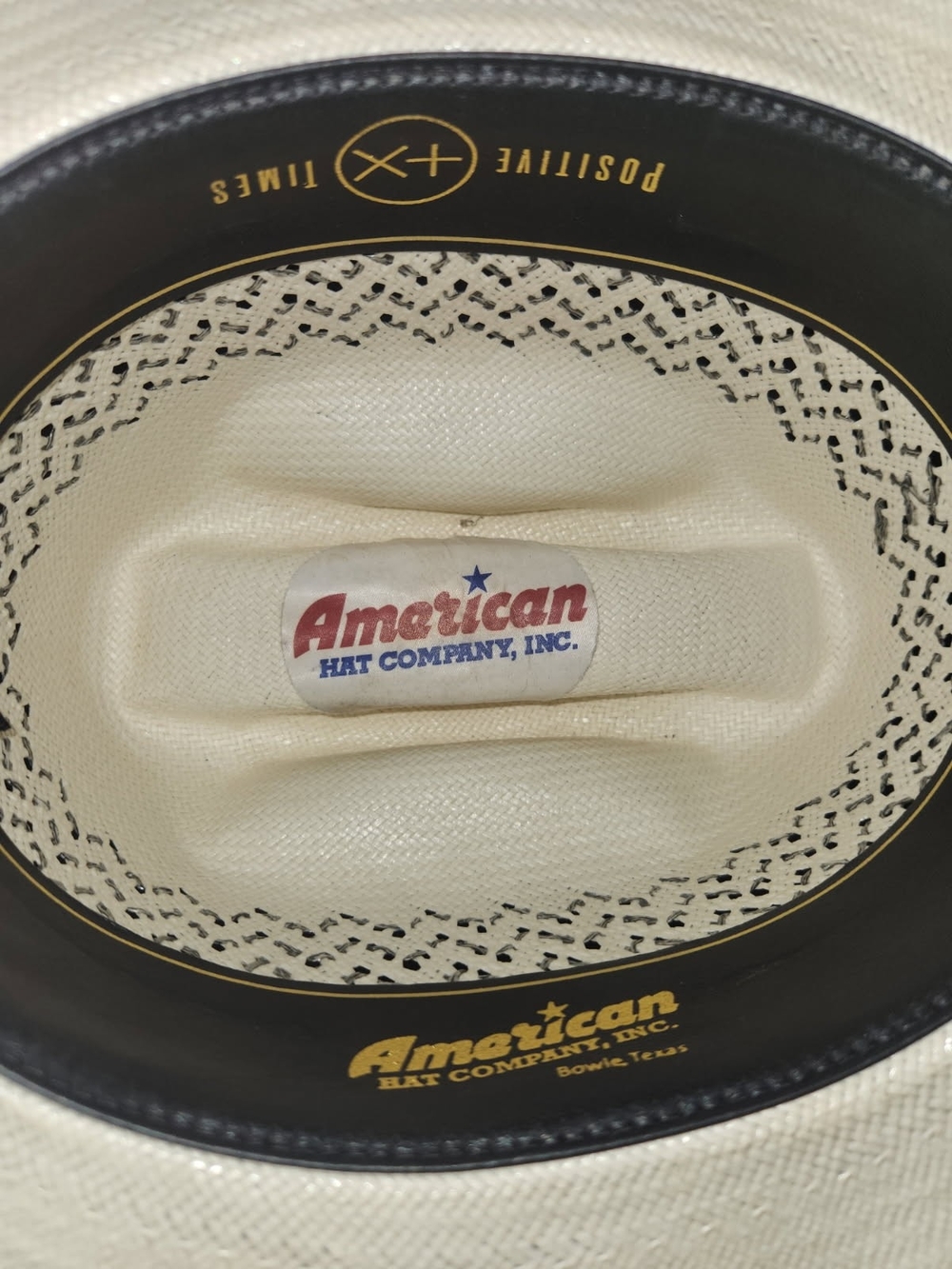 American Hat Company Straw Western Hat Size 7 With a 4 1/4 Brim